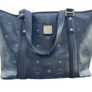 MCM Black Leather Tote